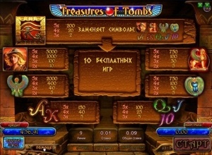 Treasures of Tombs игральный автомат